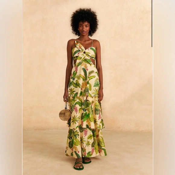 farm rio fruit forest maxi dress FARM RIO Fruit Forest Maxi Dress